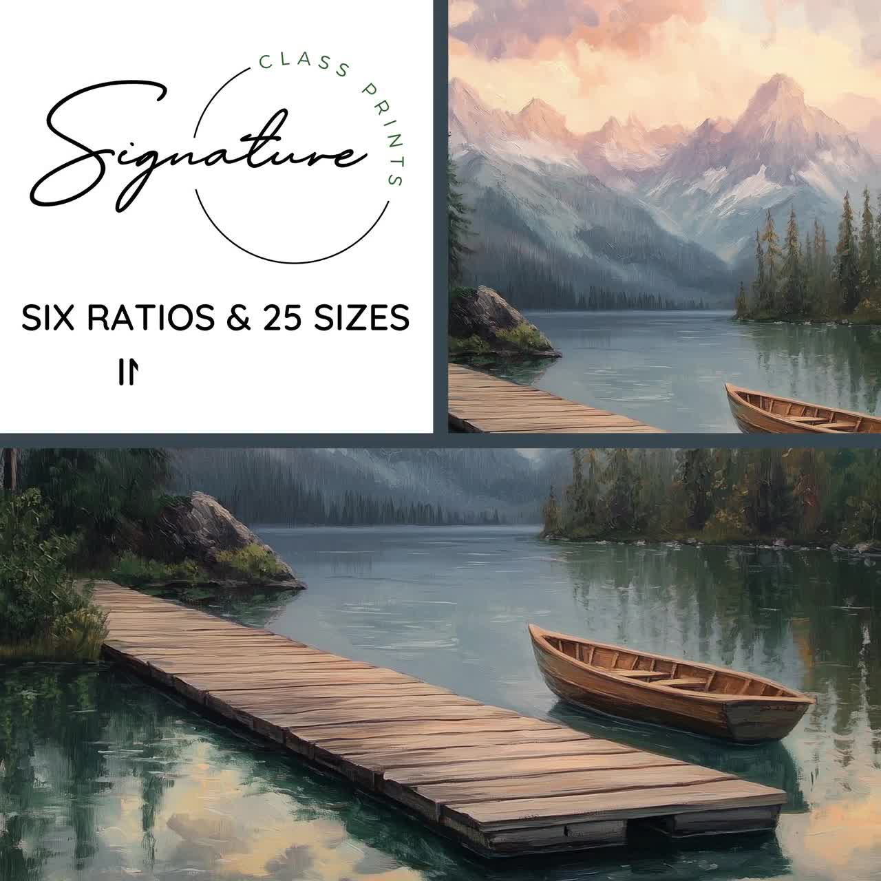 Swiss Lakeside Dock With Mountain View - Tranquil Cottagecore